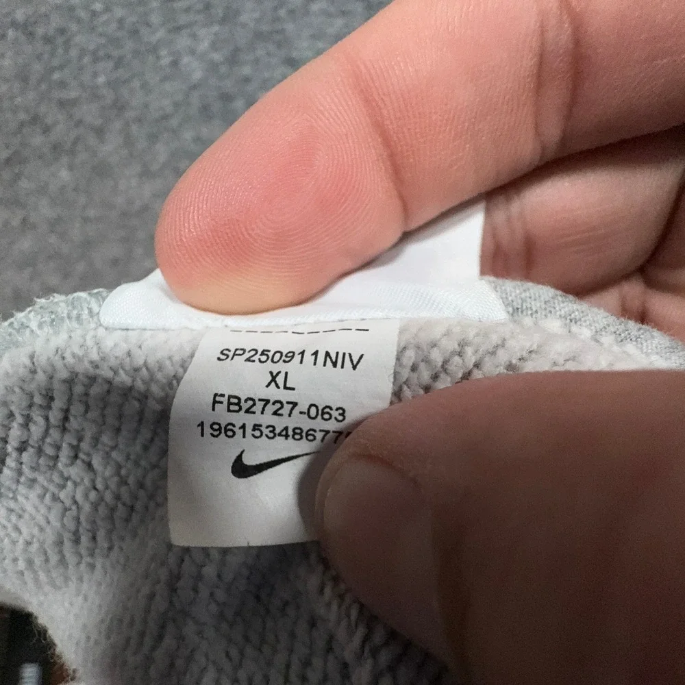 Nike Wide Leg Sweatpants Womens XL Gray French Terry Loose Fit Sportswear Lounge
